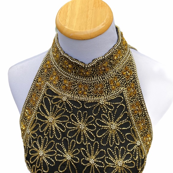 Laurence Kazar Vintage Beaded & Silk Tank Top - Picture 4 of 11